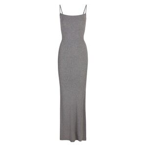 SKIMS soft lounge heather grey maxi dress